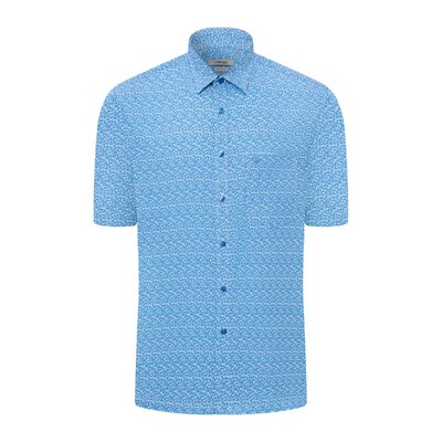 Áo sơ mi ngắn tay vạt ngang VIETTIEN SMART CASUAL vải Bamboo form REGULAR VT00000662