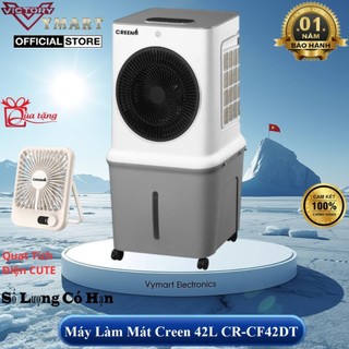 Máy Làm Mát Không Khí Creen 42L CR-CF42DT 135W, Điều Khiển Từ Xa, Hẹn Giờ, 3 Cấp Độ Gió - Chính Hãng