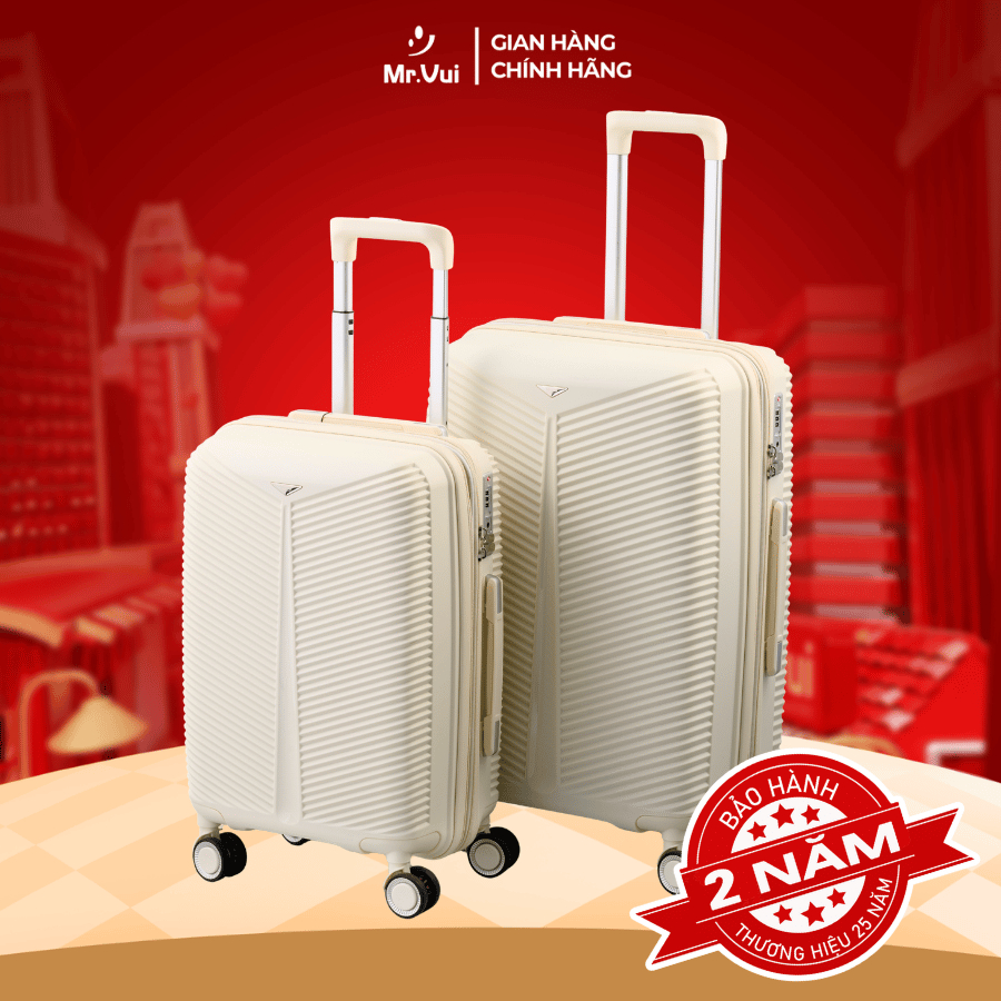 Vali nhựa Mr Vui VLC 213 - 20 inch vali xách tay thời trang (36 x 54 x 25 cm)