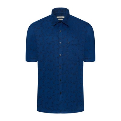 Áo sơ mi ngắn tay vạt ngang VIETTIEN SMART CASUAL vải Cotton form REGULAR VT00000663