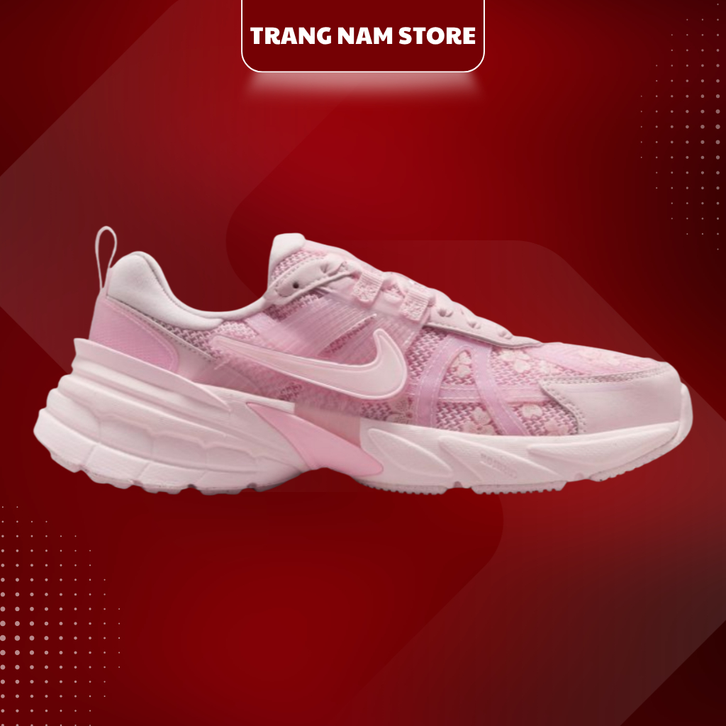 [ Chính Hãng ] Giày Pickleball Tennis Nike V2K Run ‘Pink Foam’ Cực Êm Chân. Full Box