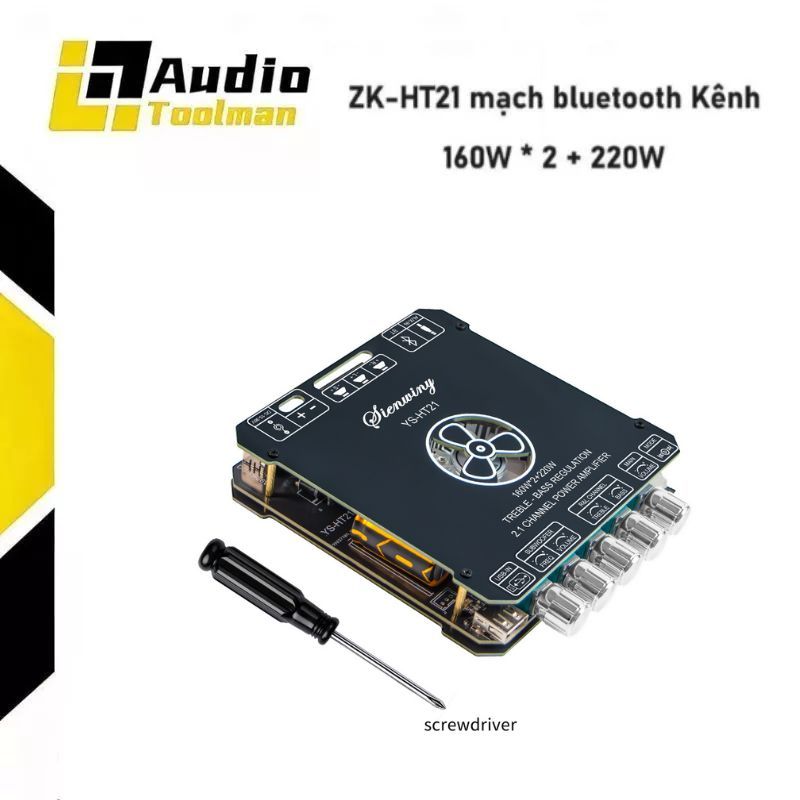 Mô Đun Khuếch Đại Âm Thanh ZK-HT21 mạch bluetooth Kênh 2.1 TDA7498E 160W * 2 + 220W
