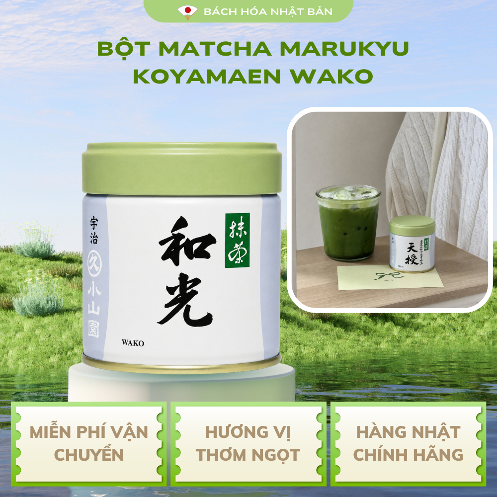 Bột Matcha Marukyu Koyamaen Matcha Unkaku Wako Yugen Kinrin Isuzu Chiginoshiro Aoarashi Đậm Trà M27
