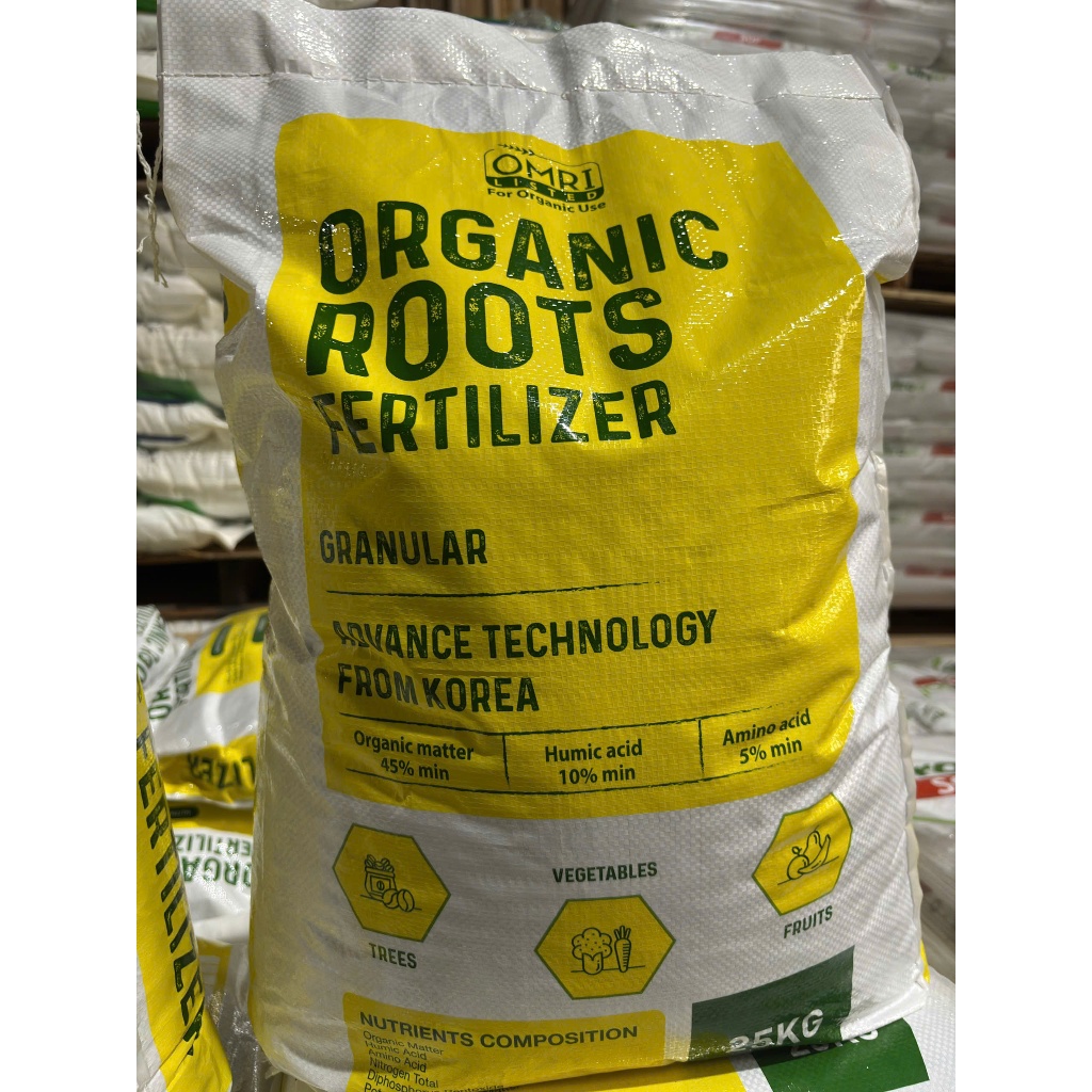 [1Kg] Organic Roots Hàn Quốc - Hữu Cơ Đạm Cá - Kích Rễ Khỏe, Cây Sung Trái Sai (TÚI CHIẾT DÙNG THỬ)