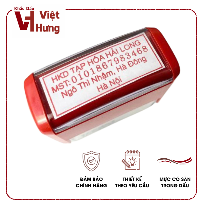(Giá cạnh tranh) Dấu MST, Hộ kinh doanh, dấu vuông thông tin công ty