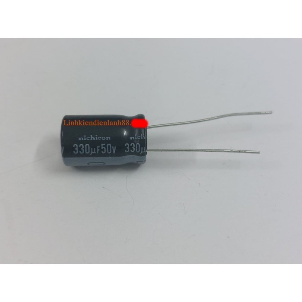 (10 Con) Tụ hóa 330uf 50v chính hãng nichicon 100% kt 10x16mm.( có thể thay thế 330uf 35v 25v)