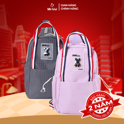 Balo mini Mr Vui 1047 balô thời trang nữ cao cấp, dễ thương cho học sinh, sinh viên, đi học, đi chơi