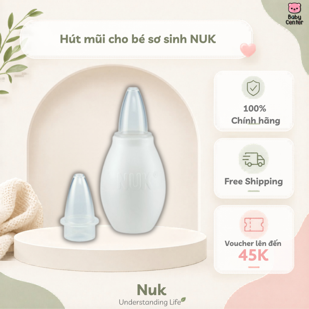 Hút mũi cho bé sơ sinh NUK