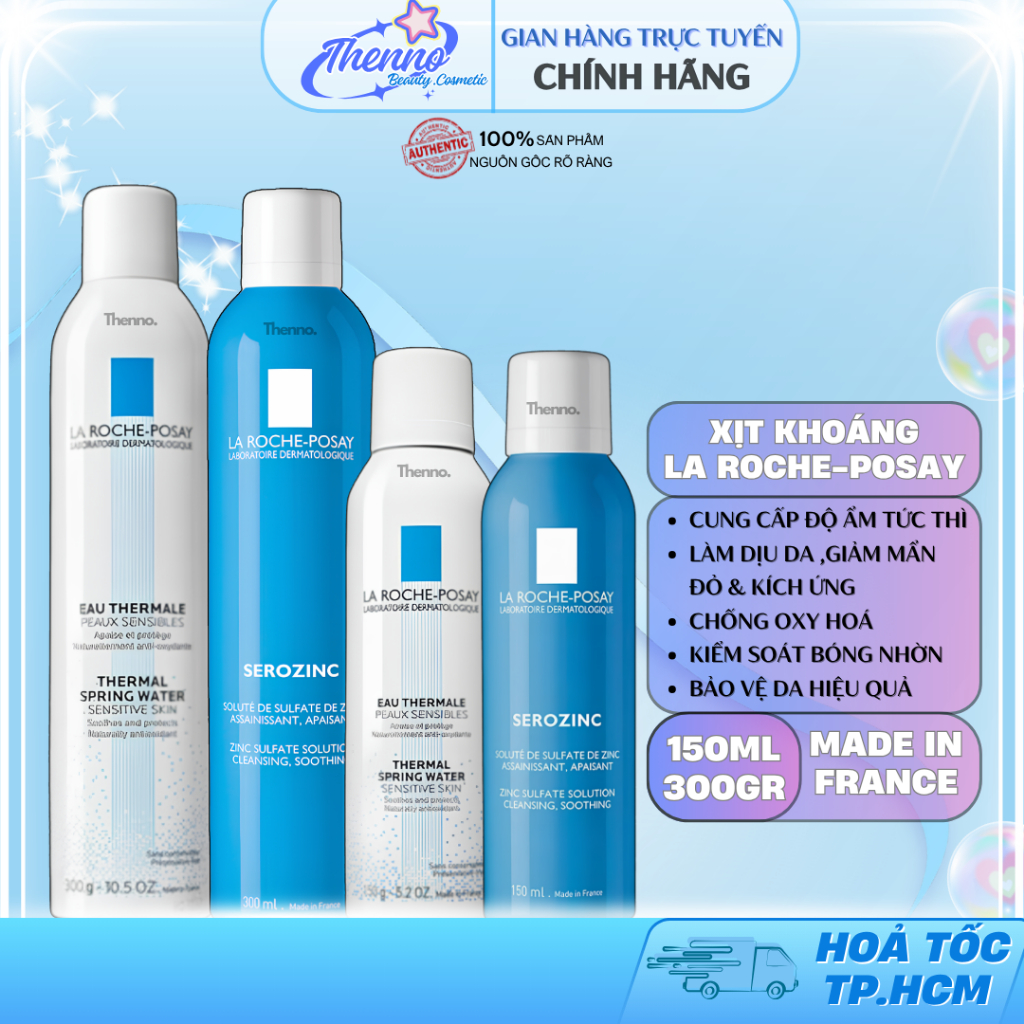 Xịt Khoáng Làm Dịu & Bảo Vệ Da La Roche-Posay Làm Dịu Và Bảo Vệ Da Thermal Water Spring 50ml 150ml 3
