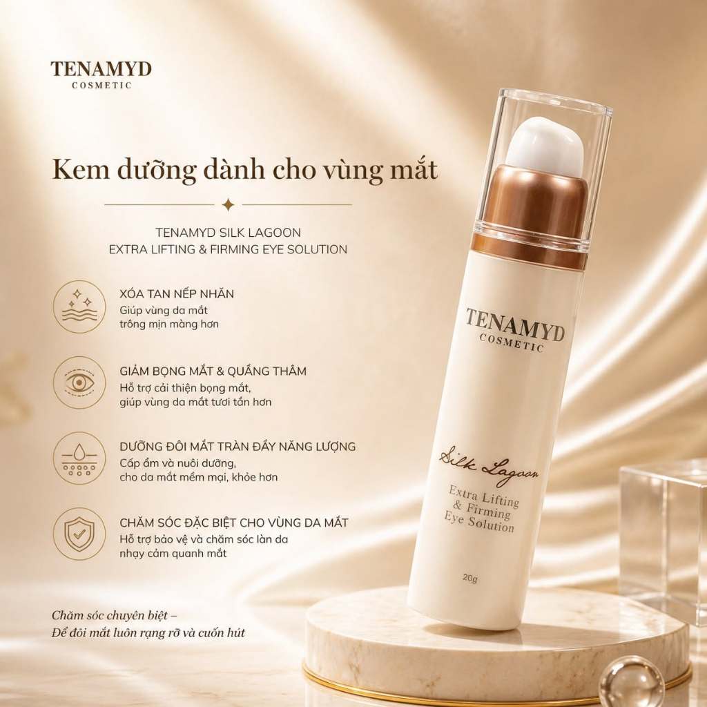TENAMYD Kem dưỡng dành cho vùng da mắt Silk Lagoon Extra Lifting & Firming Eye Solution 20ml