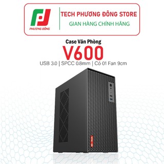 Case văn phòng VSP V600 ( Kèm sẵn 1 Fan 9cm| HÀNG CHÍNH HÃNG)
