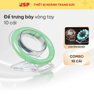 Combo 10 Đế mica trưng bày lăc tay phụ kiện kệ đựng trang sức vòng tay nhẫn loại dày cao cấp JSP