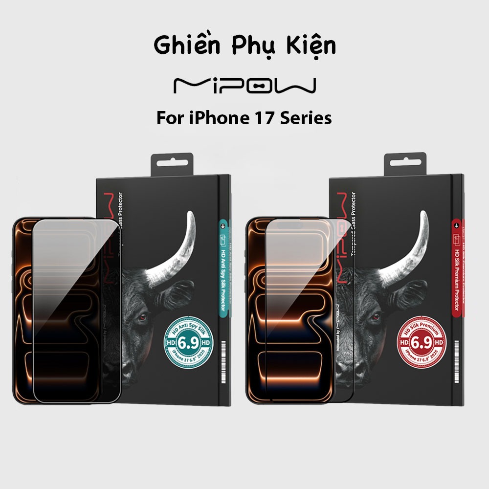 Cường Lực Mipow Dành Cho iPhone 17 Pro Max 17 Pro 17 Air 17