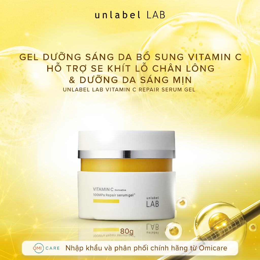 UNLABEL LAB GEL DƯỠNG SÁNG DA BỔ SUNG VITAMIN C