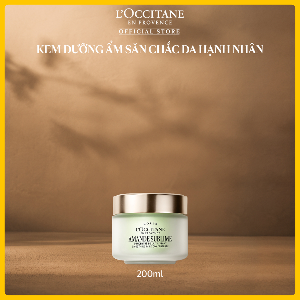 [LIVE HANNAH OLALA] Kem Dưỡng Ẩm Săn Chắc Da L'Occitane Hạnh Nhân Almond Milk Concentrate 200ml