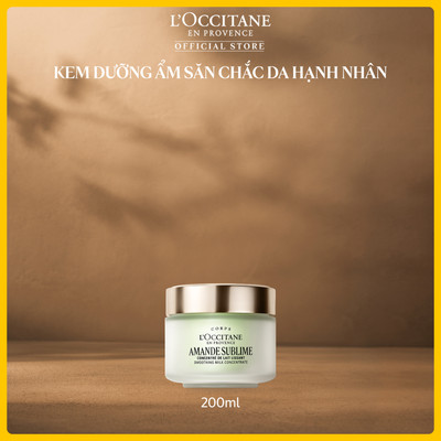 [LIVE HANNAH OLALA] Kem Dưỡng Ẩm Săn Chắc Da L'Occitane Hạnh Nhân Almond Milk Concentrate 200ml