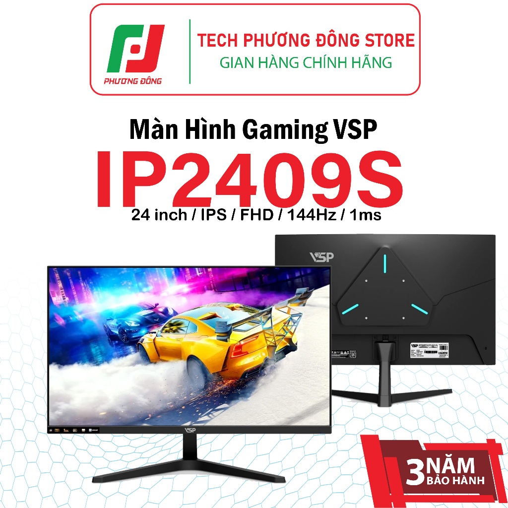 Màn Hình VSP IP2409S 24inch 144Hz IPS FHD 1MS | CHÍNH HÃNG | Bảo Hành 36 Tháng