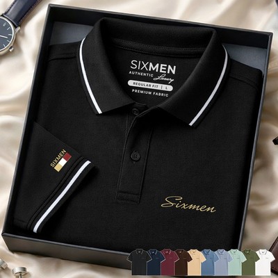 Áo polo nam cao cấp SIXMEN [Tặng Kèm Hộp Quà Xịn] vải cá sấu FeelMax thoáng mát - Polo PRIMEI