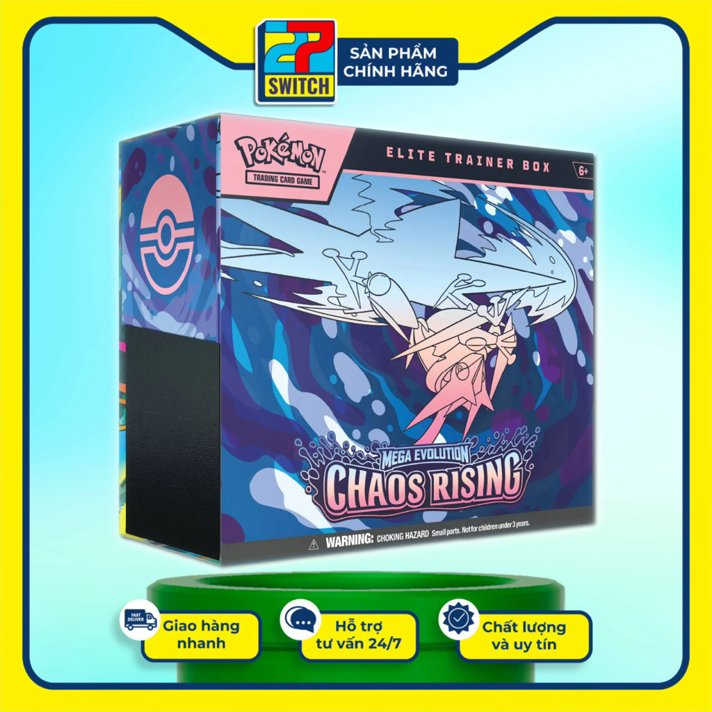 Elite Trainer Box (ETB) TCG Chaos Rising chính hãng tiếng anh-Series Mega Evolution Pokemon TCG