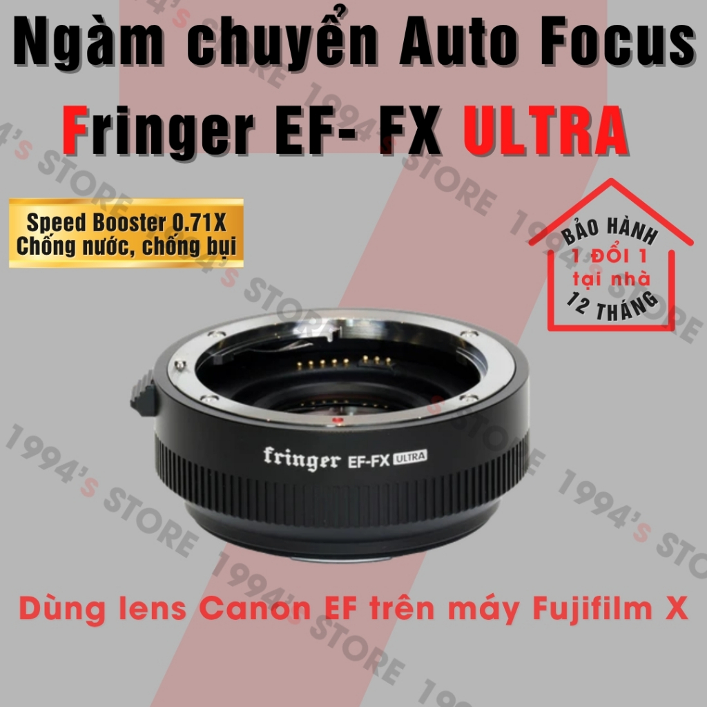 Ngàm chuyển Auto Focus Fringer EF-FX Ultra (FR-FX071) Speed Booster 0.71X - Dùng lens Canon EF/EFs c