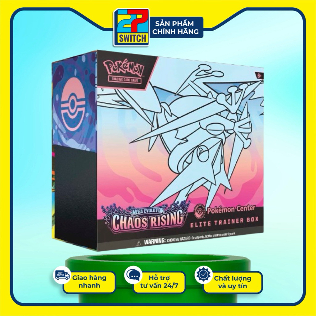 Elite Trainer Box Pokemon Center (ETB) Chaos Rising - Series Mega Evolution Pokemon TCG