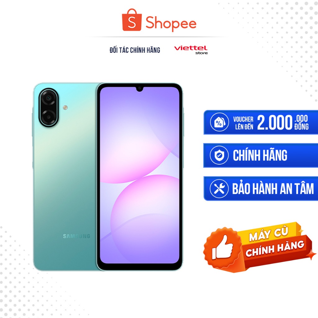 [Máy cũ] Điện thoại Samsung Galaxy A07 5G 4GB + 128GB Chính hãng