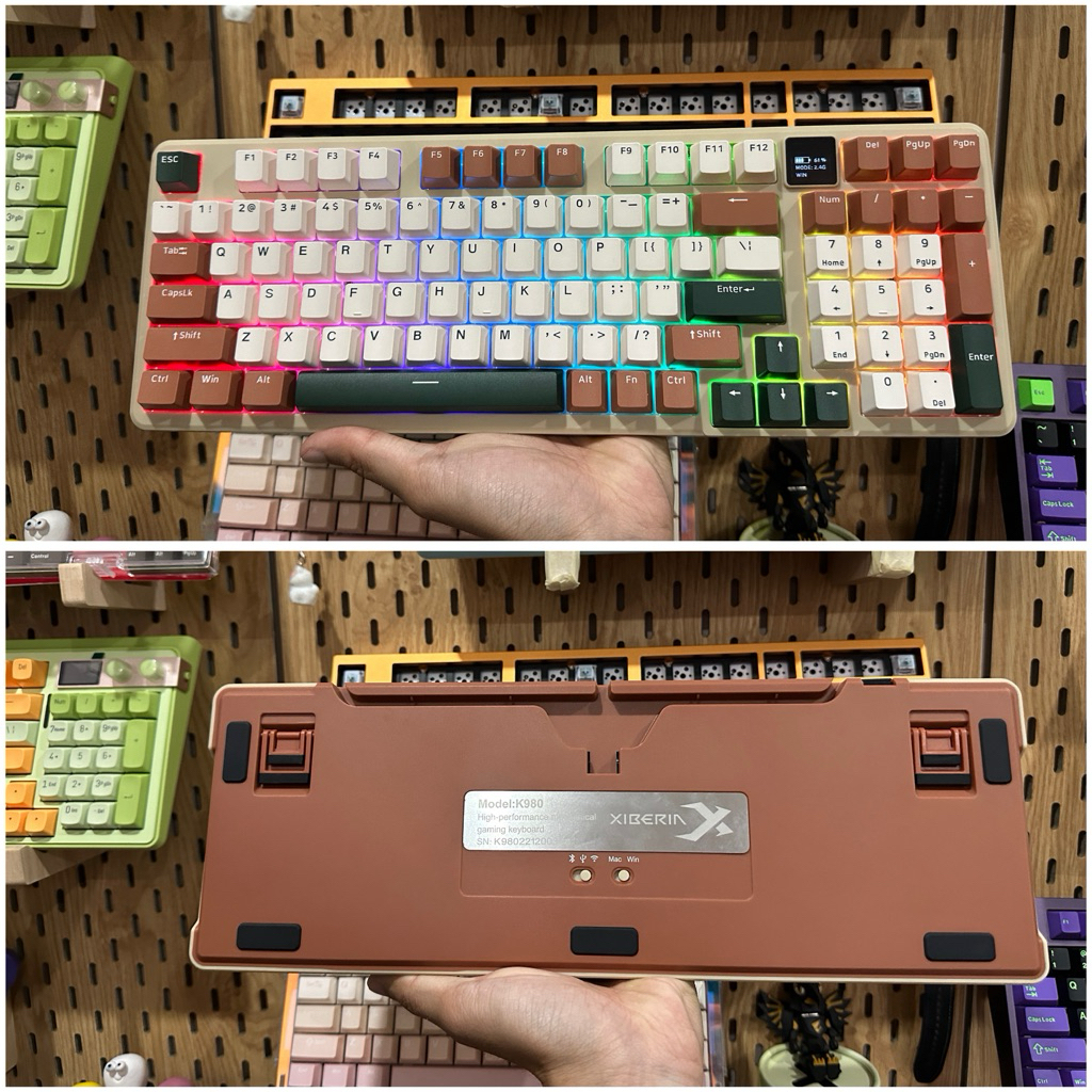 Bàn Phím Cơ XIBERIA K980 Three Mode Mechanical Keyboard