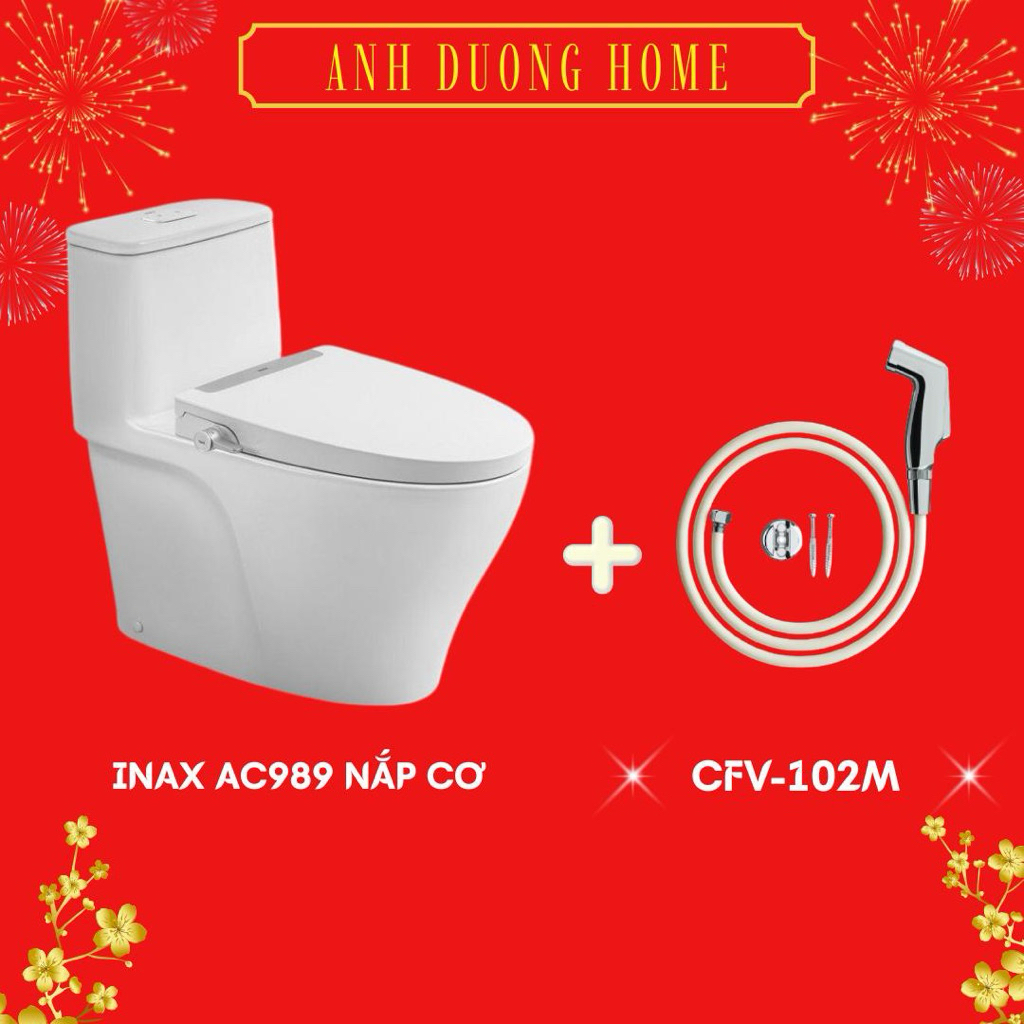 Bồn cầu Inax AC-989VN nắp cơ S32 chính hãng