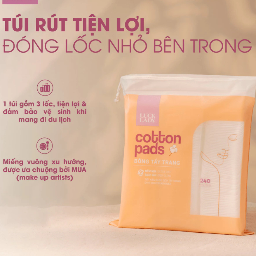 Bông tẩy trang Luck Lady