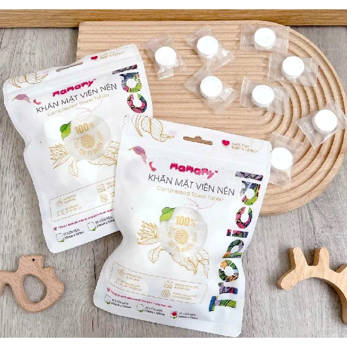 Khăn mặt nén Mamamy 25 viên ( 24x30)