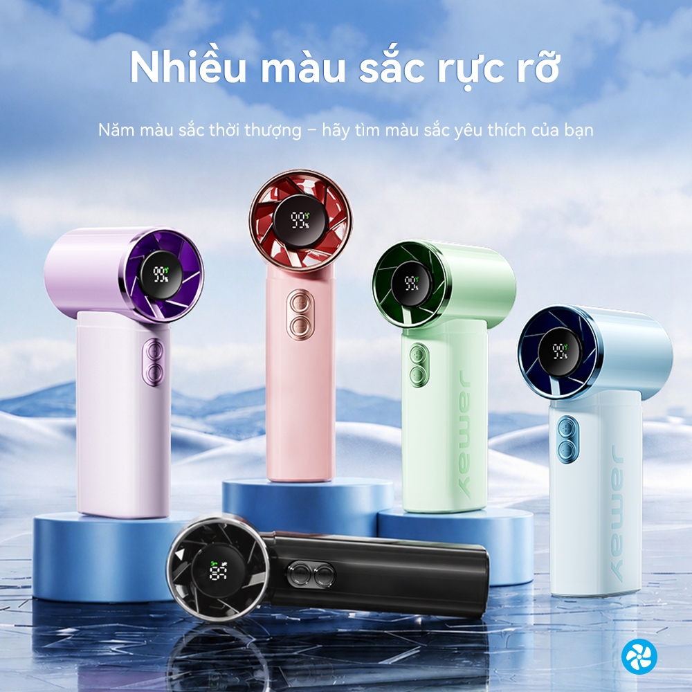 JAMAY Quạt cầm tay bỏ túi 25000R/M nhiệt nhanh màn hình kỹ thuật số thời tiết nóng bức thiết yếu NF2 | BigBuy360 - bigbuy360.vn