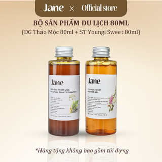 Bộ sản phẩm du lịch 80ml dạng túi nhựa (Dầu gội Thảo Mộc 80ml + Sữa tắm Youngi Sweet 80ml)