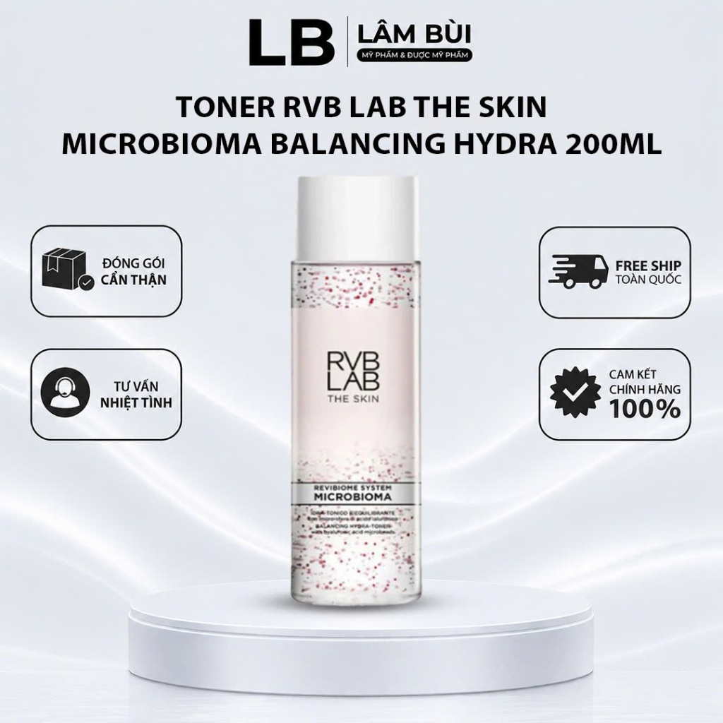 [Hàng Công Ty] Toner RVB LAB The Skin Microbioma Balancing Hydra 200ml | Cấp ẩm, cân bằng da, phục h