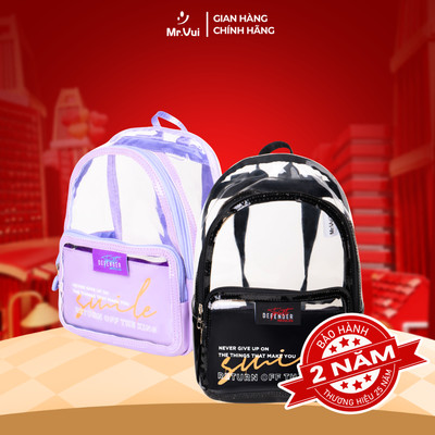 Balo mini Mr Vui BLTEEN 1023, balo thời trang trống suốt cho nữ style hàn quốc ullzang nhiều màu