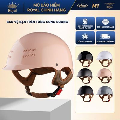 Mũ Bảo Hiểm 1/2 Royal M299 Chính Hãng Form Cá Heo Hot Trend - Nam Nữ Đi Xe Máy - BH 12 Tháng