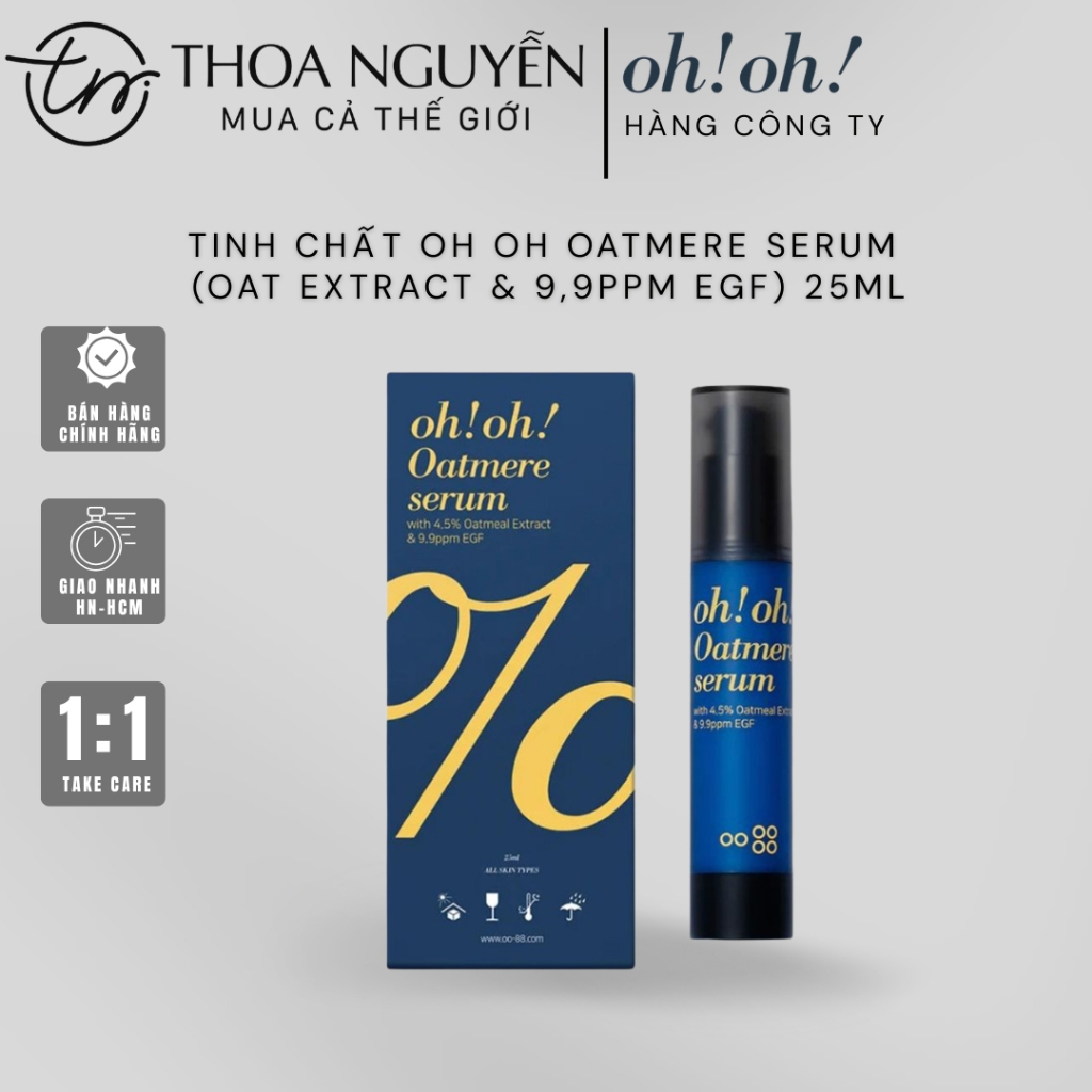 [Hàng Công ty] Tinh Chất Oh Oh Oatmere Serum (Oat Extract & 9,9ppm EGF) 25ml