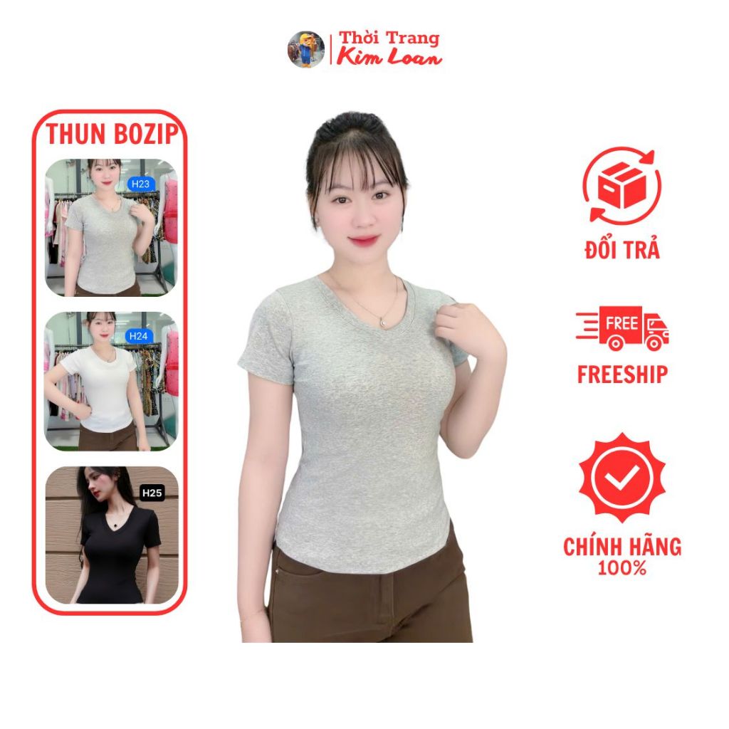 [H23,H24,H25] Áo thun Body co giãn, chất thun Cotton bản Cao cấp