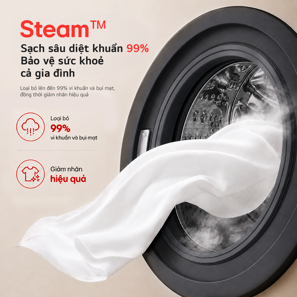 [Chỉ giao miền Nam/Bắc] FB1209S5M - Máy giặt lồng ngang LG Inverter 9kg màu đen FB1209S5M | BigBuy360 - bigbuy360.vn