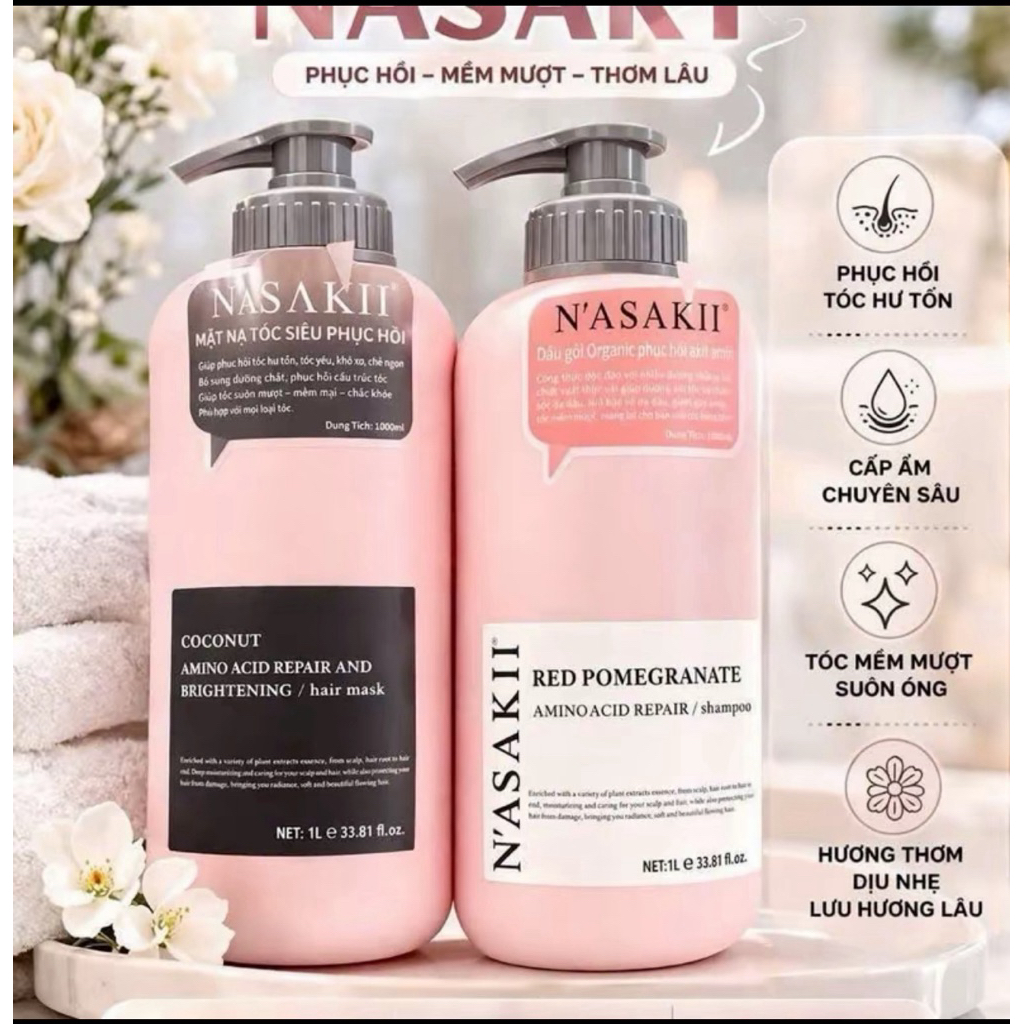 BỘ GỘI XẢ NASAKII ORGANIC 1000ML