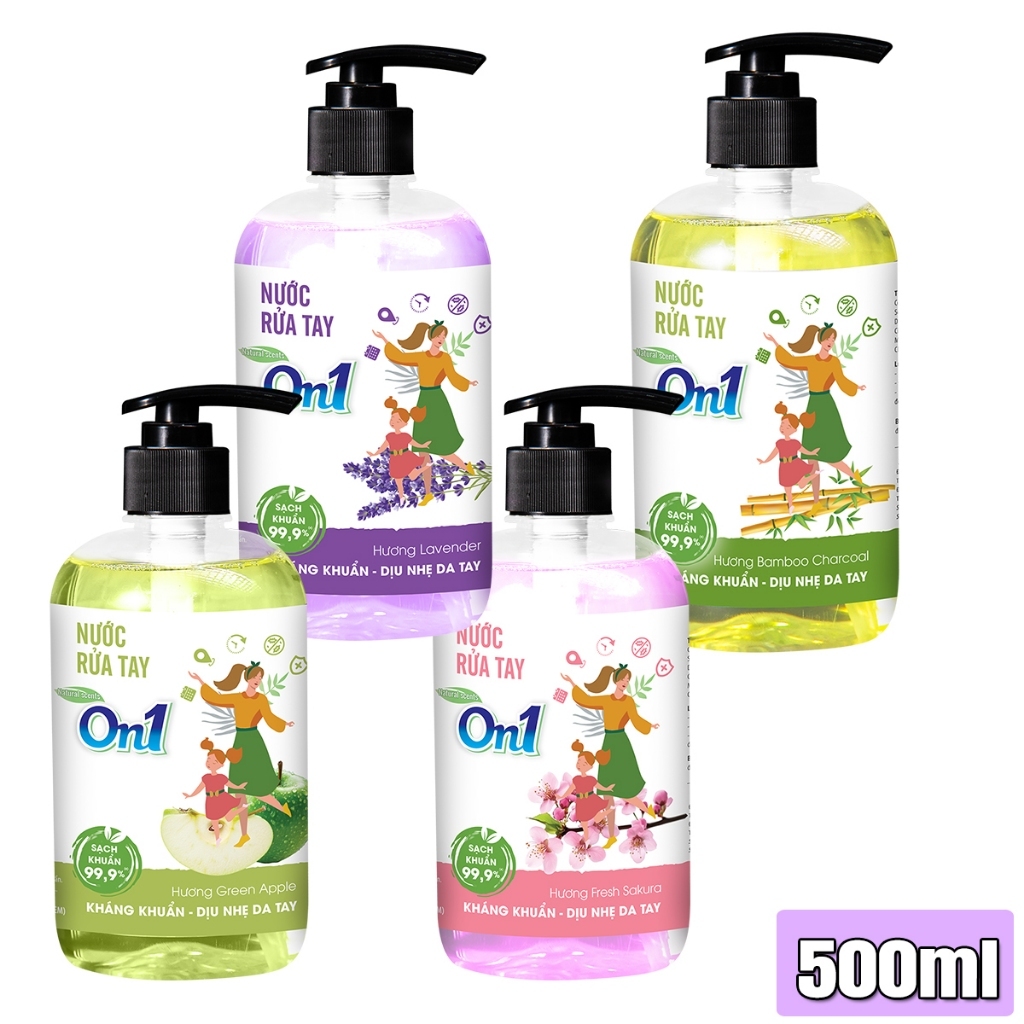 Nước rửa tay on1 500ml - tùy chọn hương