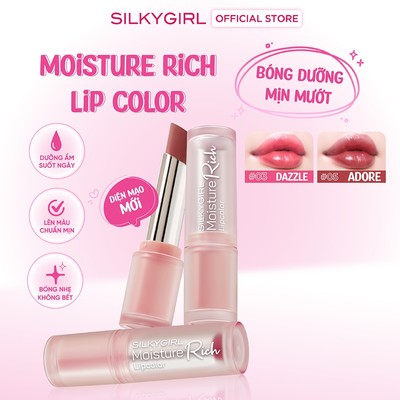 [New Arrival] Son Bóng Dưỡng Môi Silkygirl Moisture Rich Lipcolor (New) 3g