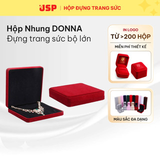 Hộp đựng trang sức nguyên bộ JSP nhận in Logo hộp đựng kiềng chuỗi ngoc trai  dây chuyền bông tai