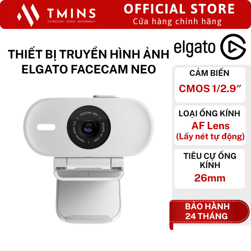 Thiết bị truyền hình ảnh Elgato Facecam Neo (10WAE9901) - Hàng chính hãng