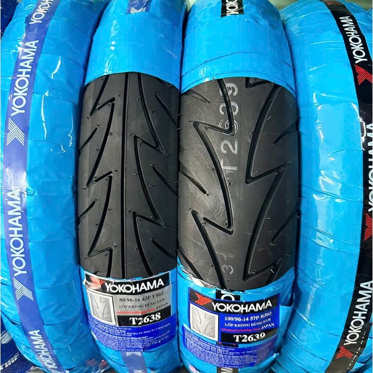 Vỏ lốp xe máy YOKOHAMA 80/90-14 | 90/90-14 TL,70/90-16 TL,80/90-16 TL,90/80-14 TL,100/80-14 TL,100/9