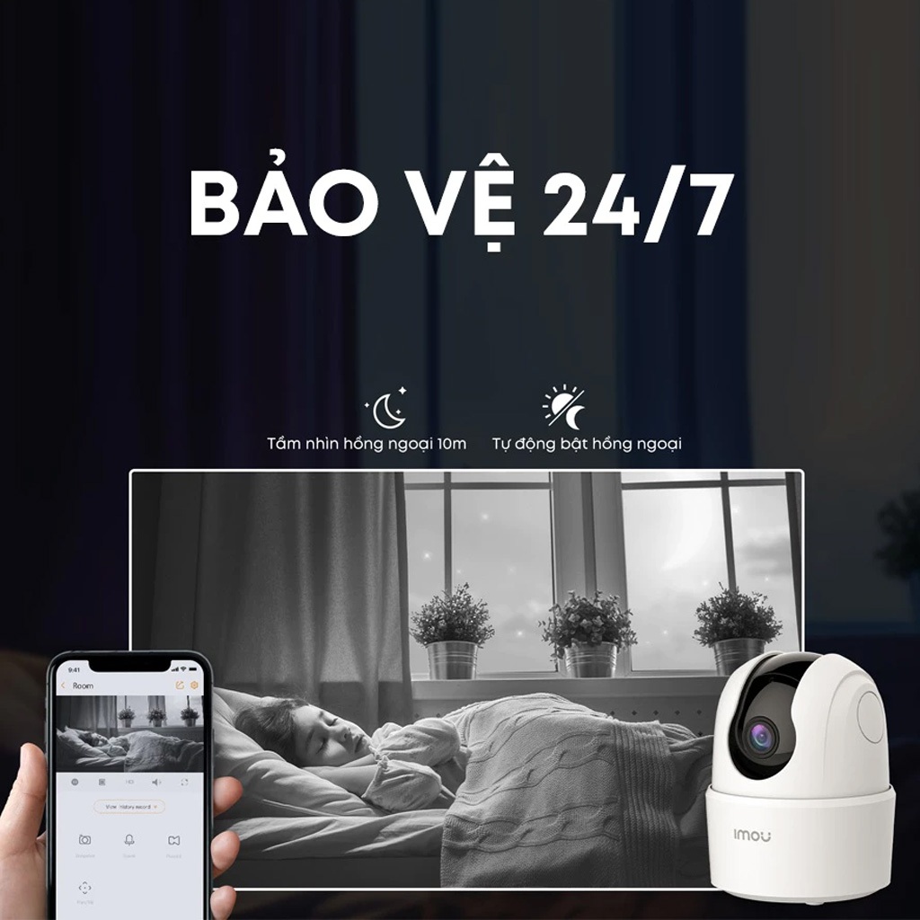 Camera IMOU trong nhà  A52P-PRO Chính hãng | 5MP | 360 Độ | Đàm Thoại 2 Chiều | Tầm Nhìn 10m | BigBuy360 - bigbuy360.vn