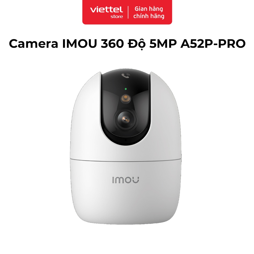 Camera IMOU trong nhà  A52P-PRO Chính hãng | 5MP | 360 Độ | Đàm Thoại 2 Chiều | Tầm Nhìn 10m | BigBuy360 - bigbuy360.vn
