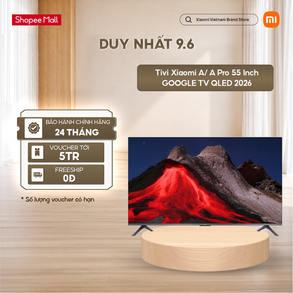 [HÀ NỘI / HCM] Tivi Xiaomi A/ A Pro 55 inch Google TV QLED 2026 | BigBuy360 - bigbuy360.vn
