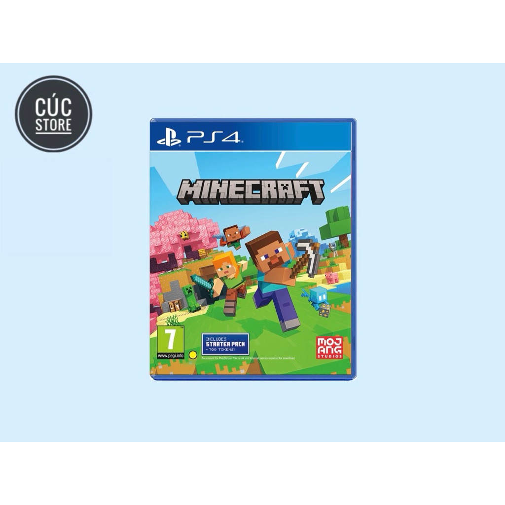 Đĩa chơi game PS4: Minecraft