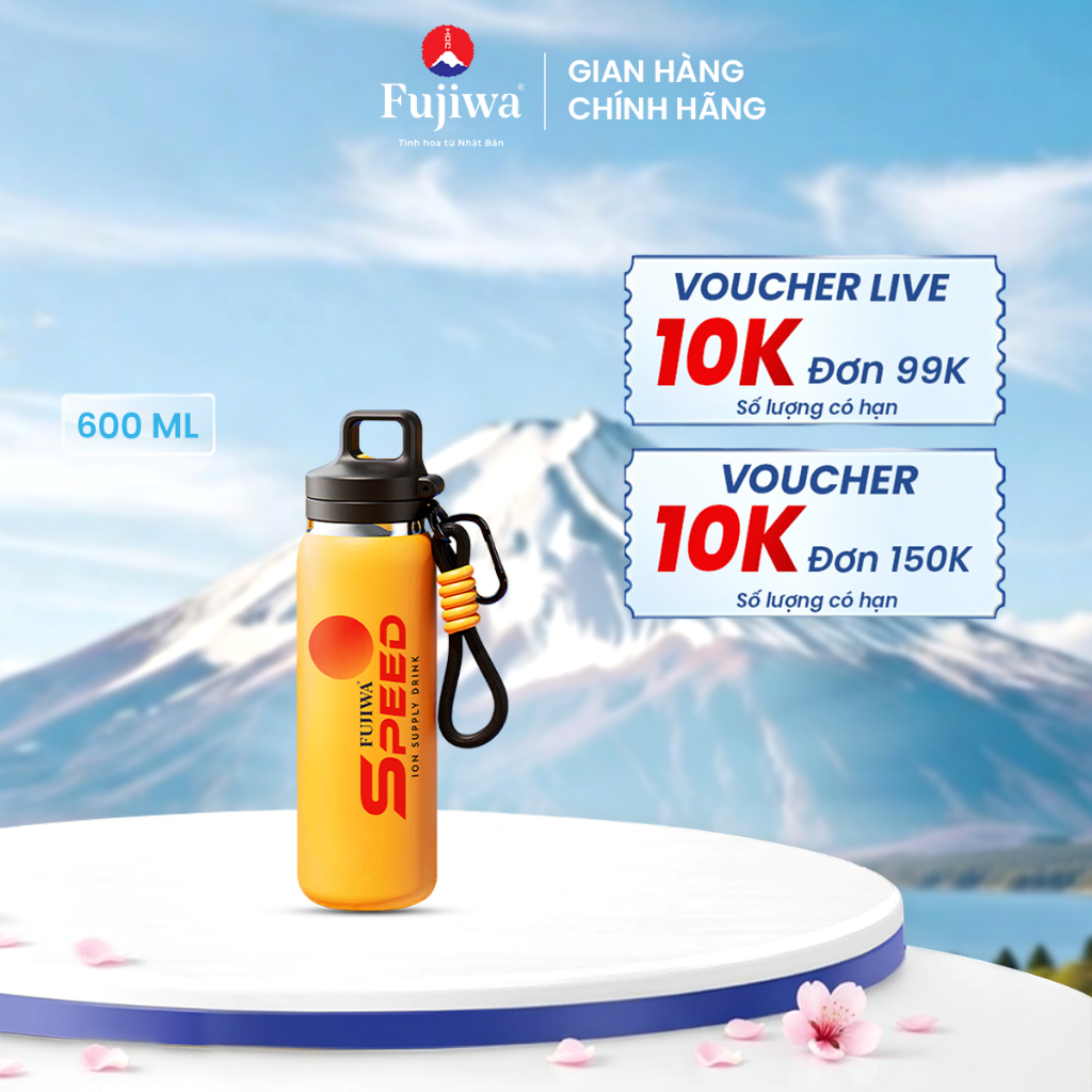 Bình Giữ Nhiệt Thể Thao Fujiwa Speed 600mL Thiết Kế Năng Động, Tiện Lợi Khi Vận Động
