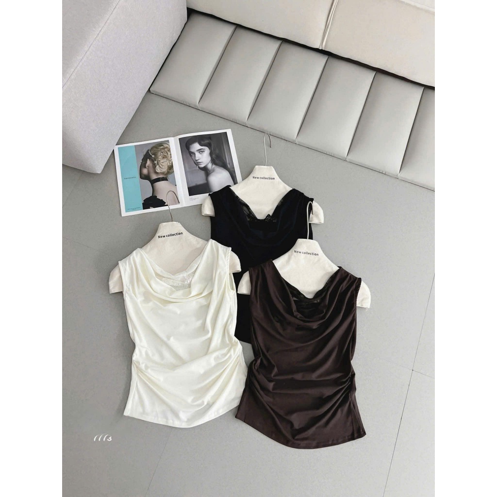 Áo Phông Cổ Đổ Ren Nữ Mã 7773 – Áo Thun Cổ Đổ Phối Ren Tôn Dáng Phong Cách Hàn Quốc | BigBuy360 - bigbuy360.vn